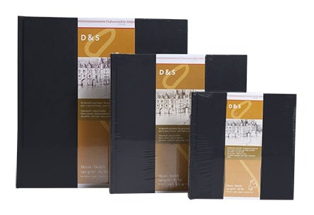 Hahnemuhle D&S Sketchbook Square Black 140gsm 14x14cm – Art Materials